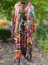 Load image into Gallery viewer, Women’s Free People One Size (Fits M-2X best) Geode Fringe Bohemian Kimono in ‘Rustic Rainbow’
