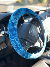 Load image into Gallery viewer, 2 Custom Geode Steering Wheel Covers for Mary
