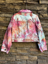 Load image into Gallery viewer, Youth Girls’ XS (4/5) Denim Jacket in ‘Bird Song’
