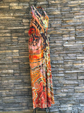 Load image into Gallery viewer, Women’s Medium Reverse Geode Halter Jumpsuit with Pockets in ‘Rusted Root’
