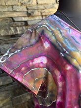 Load image into Gallery viewer, Women’s 2X Geode Luxe V-Neck T-Shirt in ‘Purple Moss Agate’
