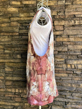 Load image into Gallery viewer, Women’s Medium Denim Overalls Skirt Dress with Button Front in ‘Brushed Steel’
