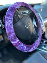 Load image into Gallery viewer, Custom Geode 2 Piece Cropped Set and 4 Geode Steering Wheel Covers for Mary
