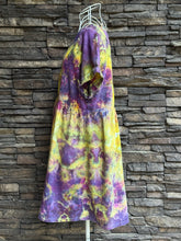 Load image into Gallery viewer, Women’s Small (can fit a medium too) Loose Geode V-Neck Babydoll Dress with Pockets in ‘Sugar Plum’
