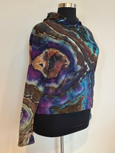 Load image into Gallery viewer, Custom Reverse Geode Thumbholes Hoodie in ‘Dark Star’ for Kristen
