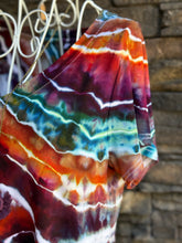 Load image into Gallery viewer, Women’s Small Geode Short Sleeved V-Neck Shirt in ‘Fire Opal’
