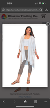 Load image into Gallery viewer, Women’s S/M 100% Rayon Kimono Jacket with Pockets in ‘Shiitake Twist’
