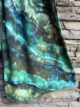 Load image into Gallery viewer, Custom Geode Wide-leg Linen/Rayon Overalls In ‘Moss Agate’ for Tiara
