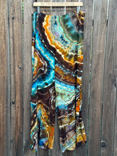 Load image into Gallery viewer, Women’s Medium Reverse Geode 100% Rayon Slit Leg Palazzo Pants in ‘Desert Springs’
