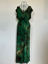 Load image into Gallery viewer, Women’s Medium Reverse Dyed Waist-Defined Shirred Jumpsuit with Pockets in ‘Evergreen’
