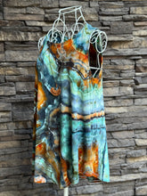 Load image into Gallery viewer, Custom Women’s Small Geode Luxe Tank Top in ‘Boulder Turquoise’ for Kathy
