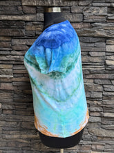 Load image into Gallery viewer, Women’s XL Geode V-Neck T-Shirt in ‘Sand &amp; Sea’
