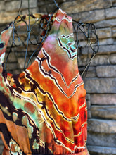 Load image into Gallery viewer, Women’s Medium Reverse Geode Halter Jumpsuit with Pockets in ‘Rusted Root’

