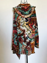 Load image into Gallery viewer, Women’s Medium Reverse Geode 100% Cotton Hooded Cardigan with Pockets in ‘Rusted Root’

