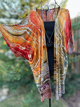 Load image into Gallery viewer, Women’s Large Geode Kimono in ‘Rustic Rainbow’
