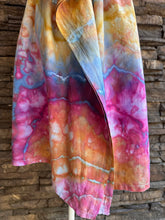 Load image into Gallery viewer, Women’s Medium (but can fit S-XL) Geode Caftan Swim Cover-up with Drawstring Waist &amp; Button Front in ‘Bird Song’
