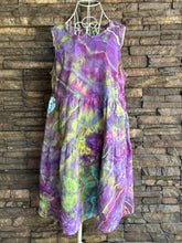 Load image into Gallery viewer, Women’s Medium Geode 100% Cotton Gauze Sleeveless Tiered Dress with Pockets in ‘Avalon’
