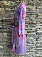 Load image into Gallery viewer, Women’s Small Geode Knee-Length 3/4 Sleeve Robe in ‘Mermaid Tail’
