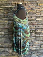 Load image into Gallery viewer, Women’s XXL Geode Square Neck Dress with Pockets in ‘Moss Agate’

