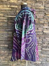 Load image into Gallery viewer, Custom Reverse Geode Hooded Sweatshirt Cardigan in ‘Mermaid Tail’ for Alisa
