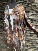 Load image into Gallery viewer, Custom Geode Athleta Hooded Cardigan with Thumbholes &amp; Pockets in ‘Walls of the Cave’ for Jamie
