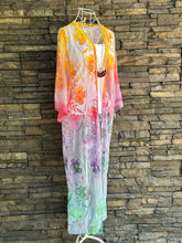 Load image into Gallery viewer, Women’s M/L Lace Kimono Duster in ‘Sunset’
