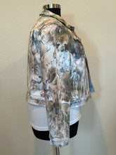 Load image into Gallery viewer, Custom Ice Dyed Denim Jacket in ‘Pewter’ for Pamela
