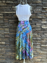 Load image into Gallery viewer, Women’s Large Geode Midi Skirt in ‘Abalone’
