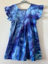 Load image into Gallery viewer, Toddler 4T Flutter Sleeve Dress in ‘Moody Blue’ Twist
