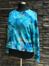 Load image into Gallery viewer, Women’s XXL Geode Pullover Sweatshirt with Thumbholes &amp; Pockets in ‘Tahitian Seas’
