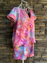 Load image into Gallery viewer, Custom Geode Cotton Gauze Shirt &amp; Shorts Set in ‘Bird Song’ for Angela
