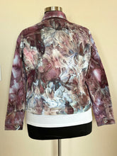 Load image into Gallery viewer, Women’s XL Ice Dyed Denim Jacket in ‘Brushed Steel’
