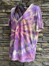 Load image into Gallery viewer, Women’s Medium V-Neck Spiral T-Shirt in ‘D’yer Ma’ker’
