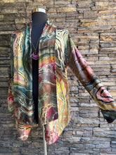 Load image into Gallery viewer, Custom Reverse Geode Athleta Cardigan for Maria
