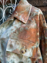 Load image into Gallery viewer, Women’s Medium Loose Geode Cropped Utility Jacket with Pockets  in ‘Wild Thing’
