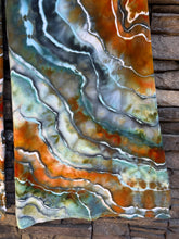 Load image into Gallery viewer, Custom Geode Palazzo Pants in ‘Boulder Turquoise’ for Ashley
