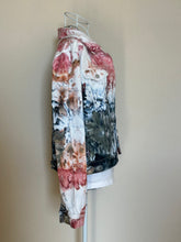 Load image into Gallery viewer, Custom Denim Jacket, Reverse Dyed T-Shirt and Geode Thumbhole Pullover for Alyssa
