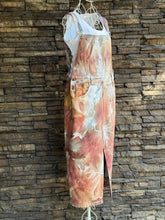 Load image into Gallery viewer, Women’s Large (runs a little small) Zara Brand Denim Overalls Dress in ‘Blush Oasis’
