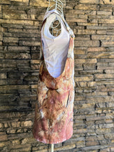 Load image into Gallery viewer, Women’s Medium Denim Overalls Skirt Dress with Button Front in ‘Brushed Steel’
