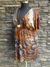 Load image into Gallery viewer, Women’s XL Geode Kimono Style Dress in ‘Turkey Tail Mushroom’
