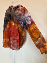 Load image into Gallery viewer, Women’s Medium Geode Oversized Fit Zip Up Hoodie in ‘Lava Flows’
