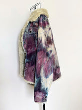 Load image into Gallery viewer, Women’s Large Upcycled Sherpa Lined Corduroy Jacket in ‘Brushed Steel’
