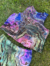 Load image into Gallery viewer, 2 Custom Reverse Geode Pajama Sets in ‘Abalone’ and 2 Bucket Hats for Kim
