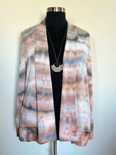 Load image into Gallery viewer, Women’s XL Cardigan with Thumbholes and Pockets in Muted Earth Tones Twist
