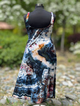 Load image into Gallery viewer, Women’s Large Geode Ballet Dress with Pockets in ‘Pinot Sage &amp; Teal’
