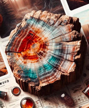 Load image into Gallery viewer, Women’s Small Geode Square-Neck Ballet Dress with Pockets in ‘Petrified Wood’
