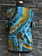 Load image into Gallery viewer, Women’s XL Geode Short Sleeved V-Neck Luxe T-Shirt in ‘Labradorite’
