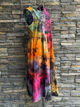 Load image into Gallery viewer, Women’s Large 100% Cotton Reverse Dyed Dress with Pockets in ‘Dark Spectrum’
