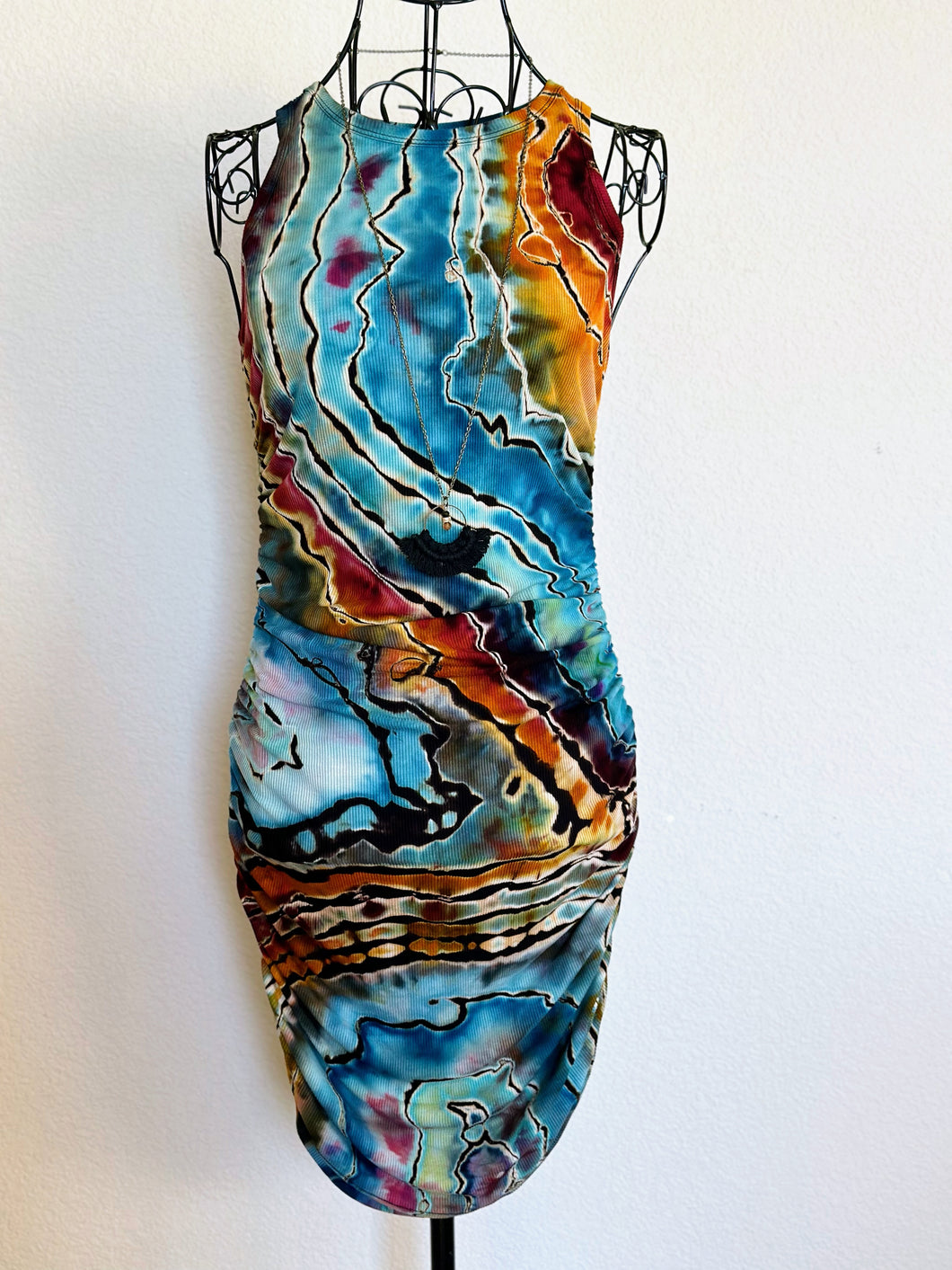 Custom Reverse Geode Bodycon Dress in ‘Desert Springs’ for Sarah