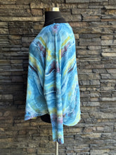 Load image into Gallery viewer, Women’s 3X Geode Long Sleeved Boat Neck Top with Thumbholes in ‘Tahitian Seas’
